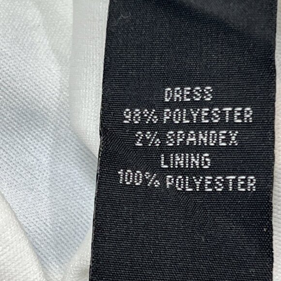 By‎ & By Dress Womens XXL White Blue Floral Chiffon Ruffle Asymmetrical Midi - Picture 8 of 9